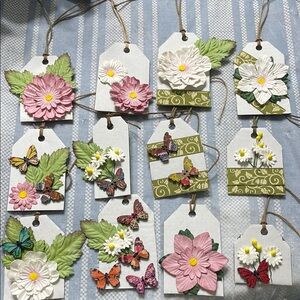 Floral and Butterfly Gift Tags